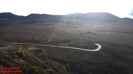 La Plaine des Sables, vue de haut.